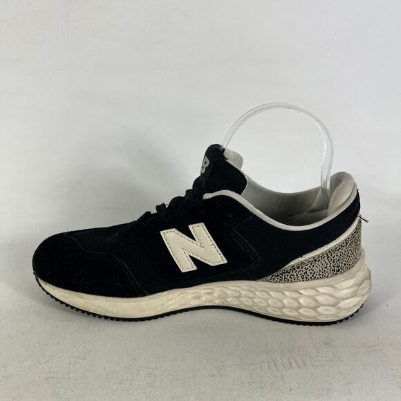 New Balance X-70 Sneakers Women's 8 Black White Lace Up Low Top Running Shoes - Picture 6 of 10